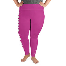 Load image into Gallery viewer, WOMEN PLUS SIZE LEGGINGS PINK