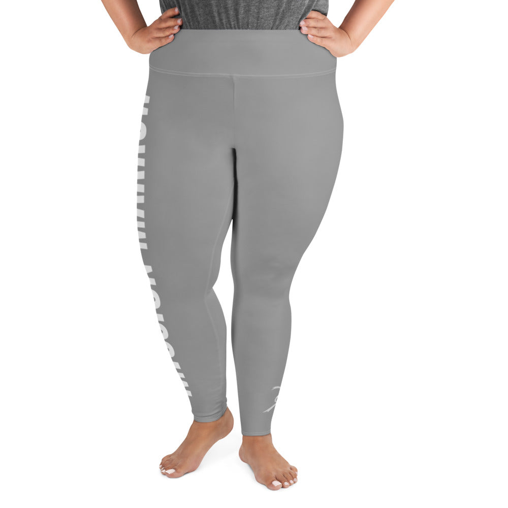 WOMEN PLUS SIZE LEGGINGS GREY