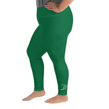 Load image into Gallery viewer, WOMEN PLUS SIZE LEGGINGS GREEN
