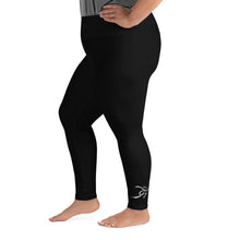 Load image into Gallery viewer, WOMEN PLUS SIZE LEGGINGS BLACK
